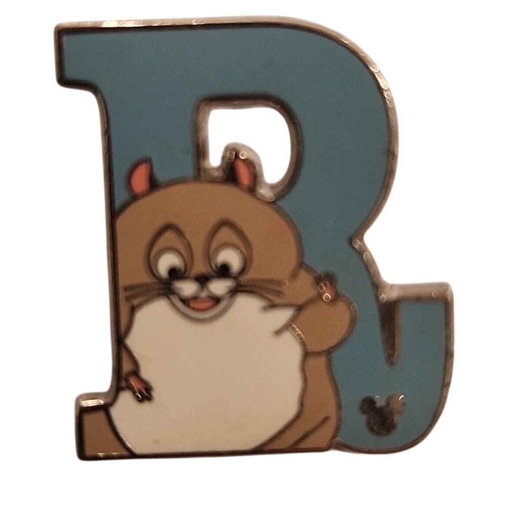 Disney Pin Rhino Bolt Hamster Hidden Mickey Alphabet Letter R DLR 2011 82340